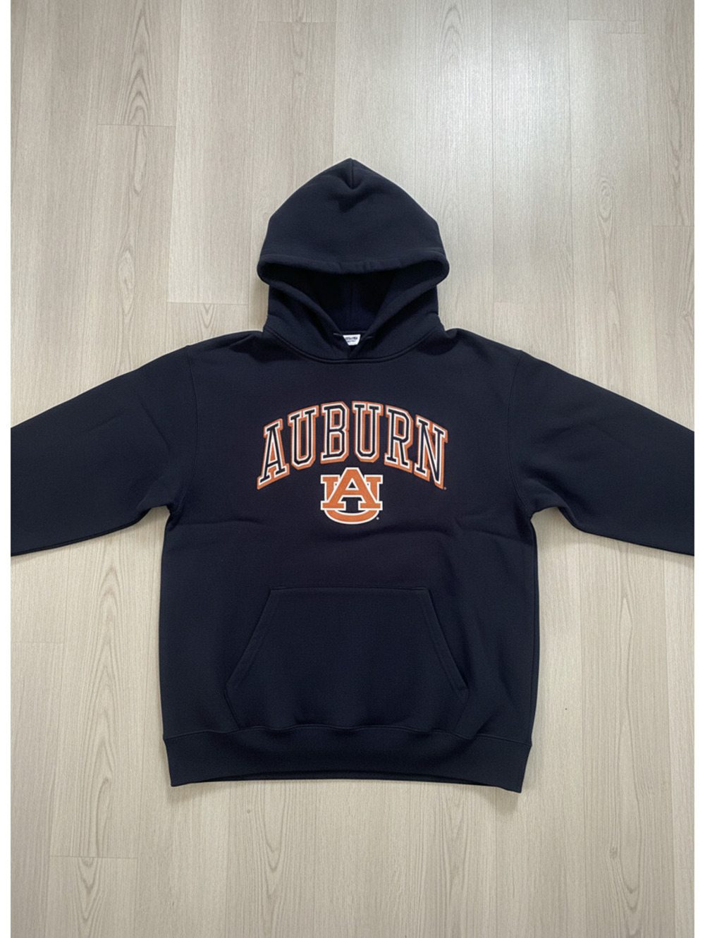Men's Auburn University Navy and Black Hoodie Size Small Cotton Polyester Blend